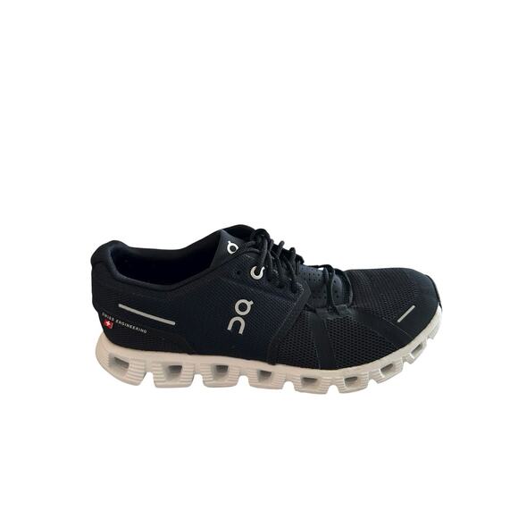 On Cloud ONCLOUD Cloud 5 Black White Running Shoes Sz 8.5 Women's EUC RARE - Picture 3 of 15